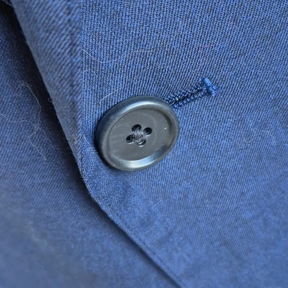 BONOBOS Recent Solid Dark Navy Wool Blend Mens Sz 48 R Prominent Fit‎ Sport Coat